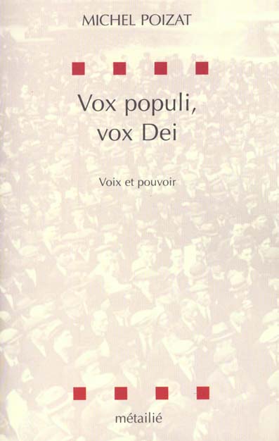 Vox populi, vox dei