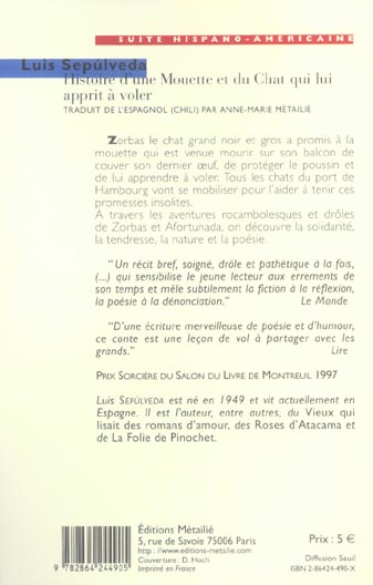 Histoire d'une mouette et du chat qui lui apprit à voler