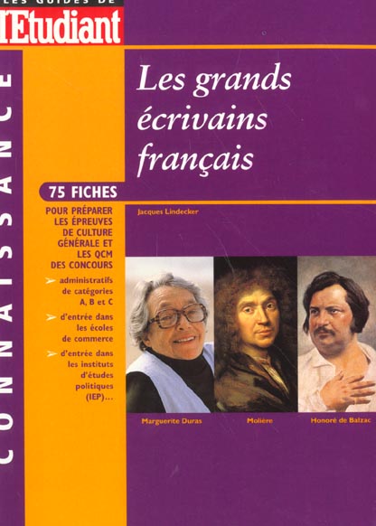 Les grands ecrivains franÇais 1999