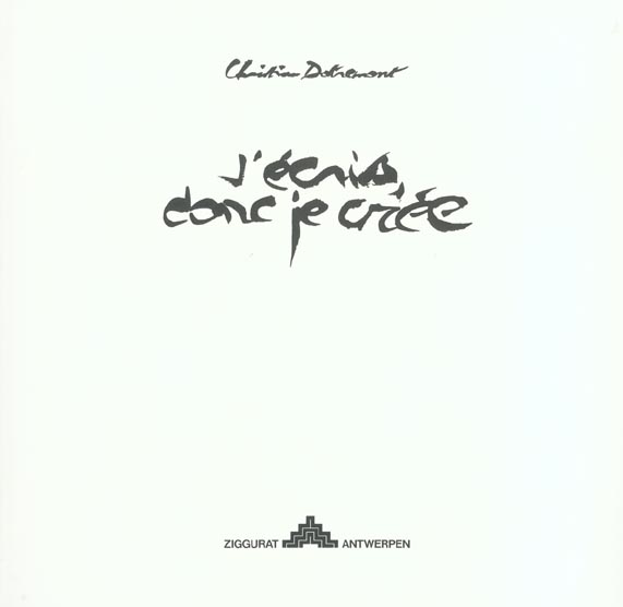J'écris donc je crée