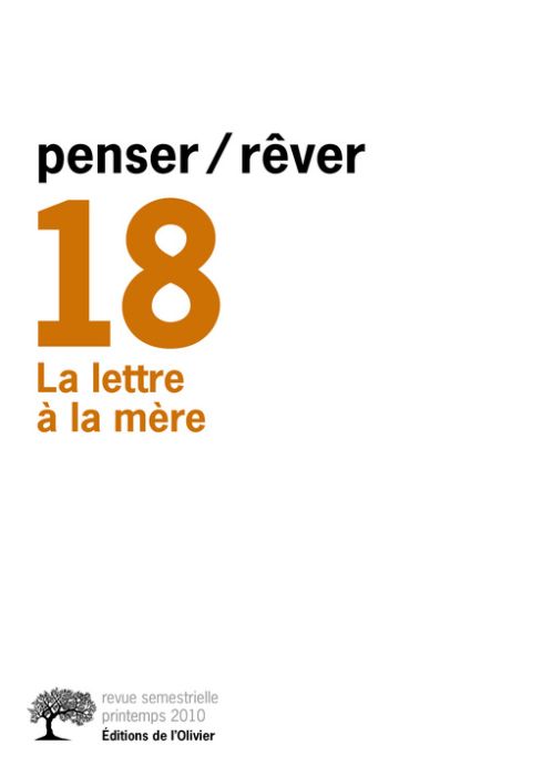 REVUE PENSER REVER n.18 : la lettre à la mère