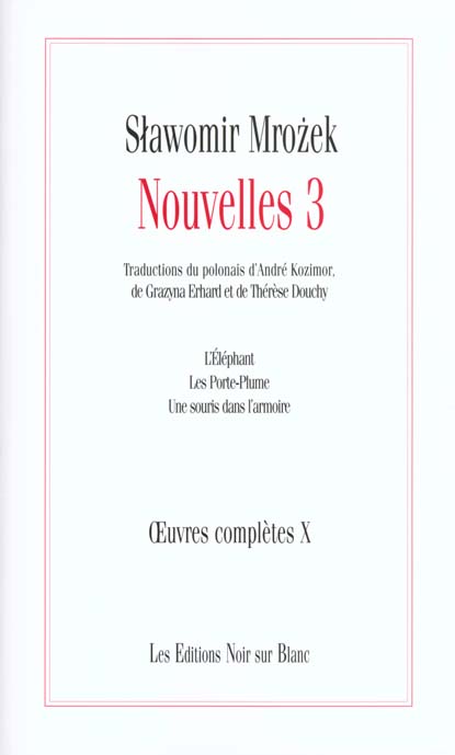Oeuvres completes vol 10 nouvelles 3
