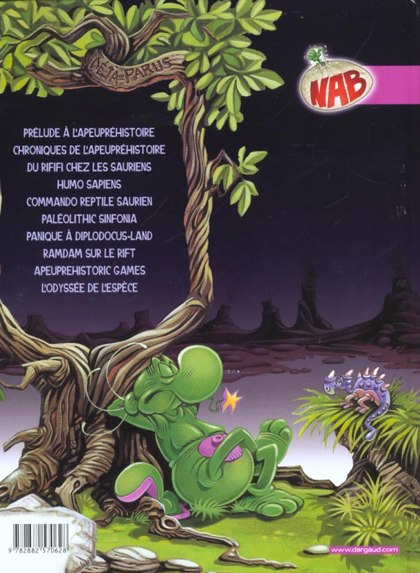 NAB ; les tribulations apeupréhistoriques de Nabuchodinosaure Tome 10 : l'odyssée de l'espèce