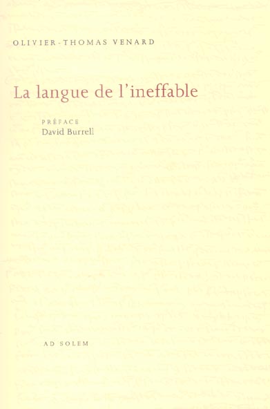 Thomas d'Aquin poète théologien Tome 2 ; la langue de l'ineffable