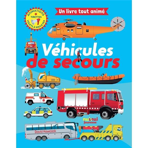 Un livre tout animé : véhicules de secours - flash vidéo