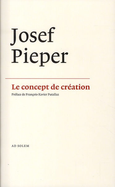 Le concept de création