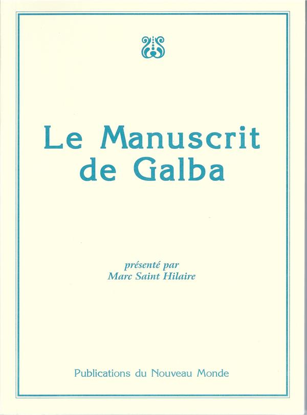 Le manuscrit de Galba