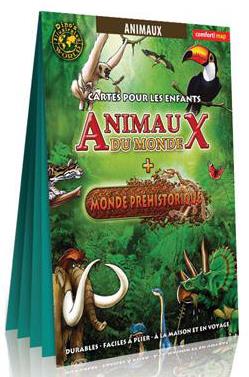 Carte animaux du monde pour enfants (xxl) - flash vidéo