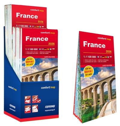 Display 11+1 * france 2026 1/1.100.000 (carte grand format laminee)