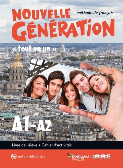 Nouvelle generation a1 - a2 - livre + cahier + cd mp3 + dvd