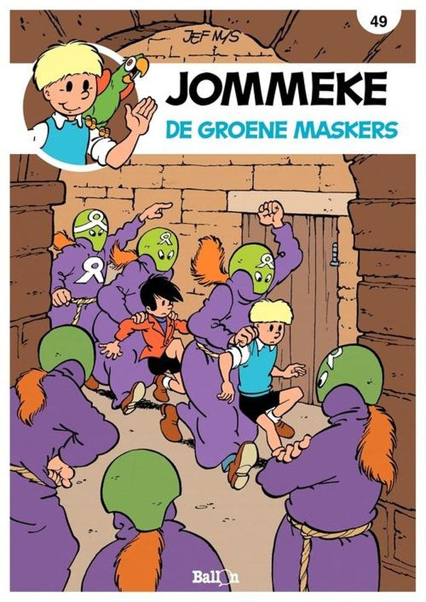 Jommeke strip de groene maskers