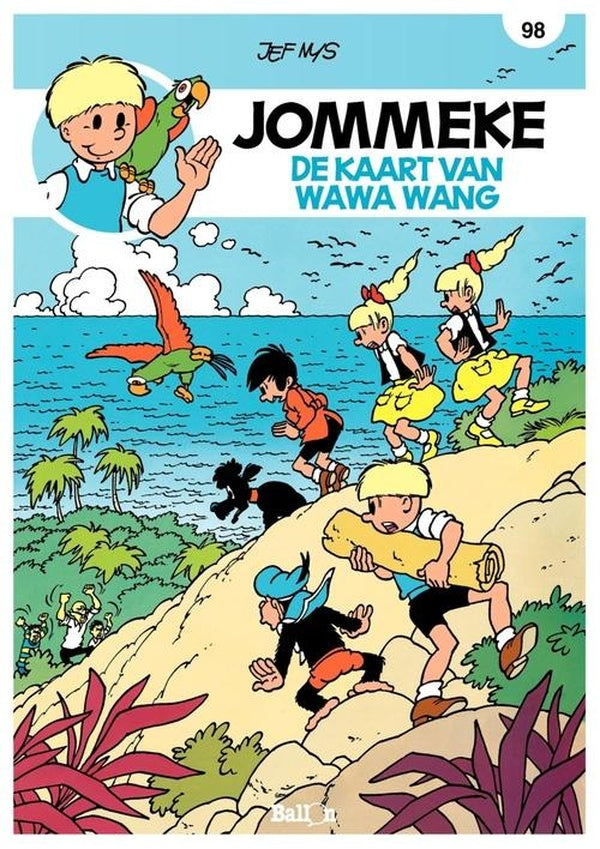 Jommeke strip t.98 de kaart van wawa wang 98