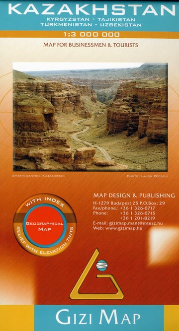 Kazakhstan (geographical) 1/3m - flash vidéo