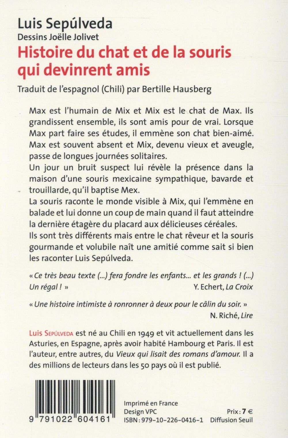 Histoire du chat et de la souris qui devinrent amis