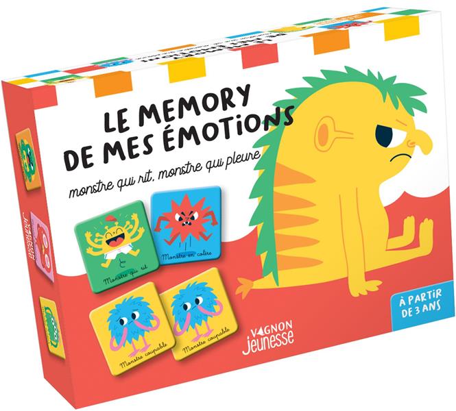 Le memory de mes émotions : monstre qui rit, monstre qui pleure