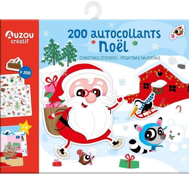 200 autocollants Noël - flash vidéo