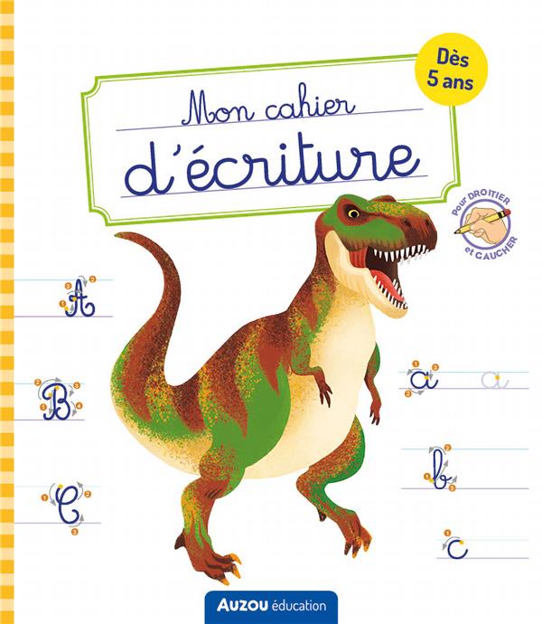 Mon cahier d'écriture ; dinosaures - flash vidéo