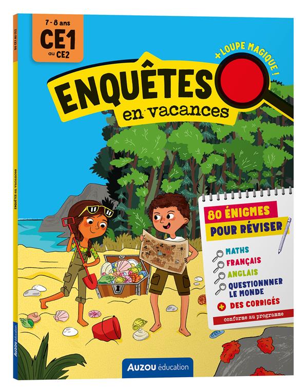 Cahier de vacances : Enquêtes en vacances ; du CE1 au CE2 - flash vidéo