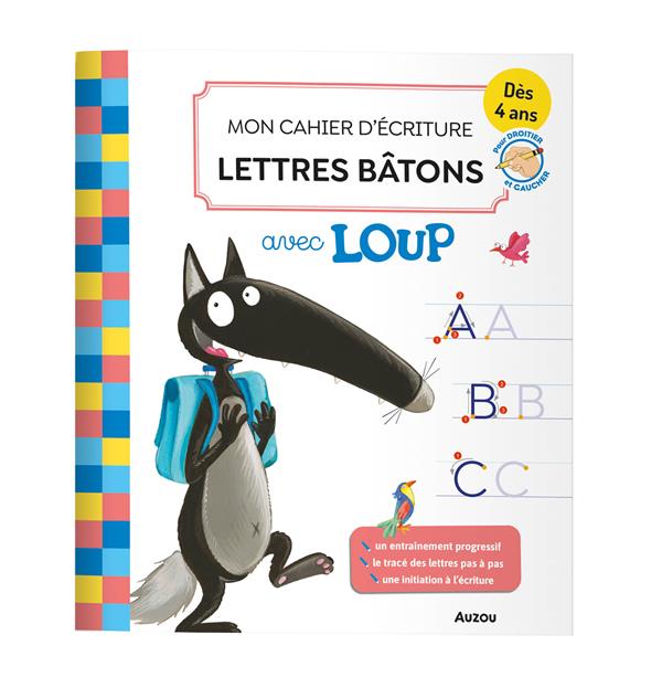 Mon cahier d'écriture lettres bâtons avec Loup - flash vidéo