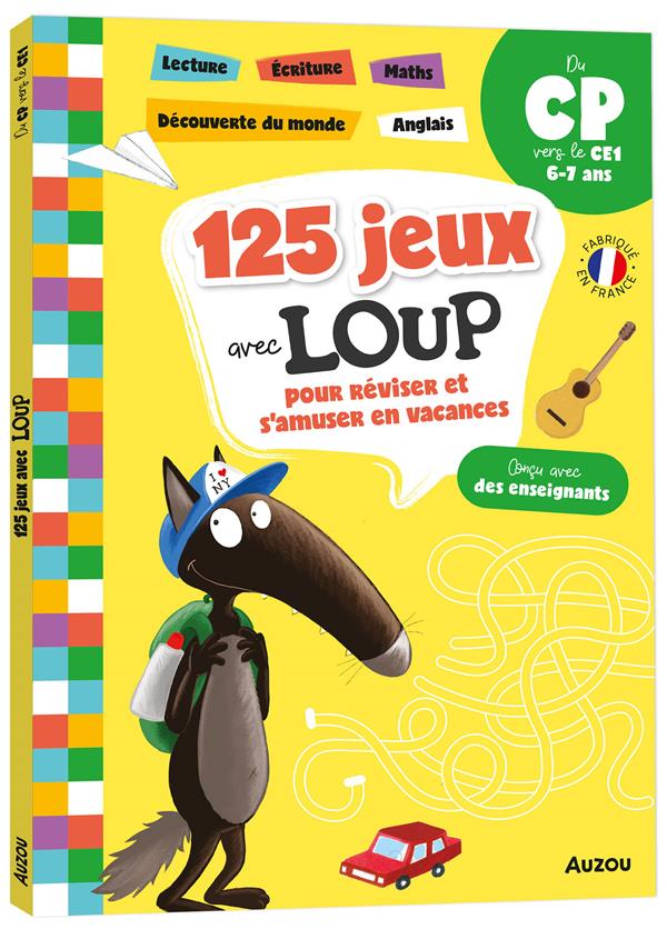 Cahier de vacances : 125 jeux avec Loup pour réviser et s'amuser en vacances ; du CP au CE1 - flash vidéo
