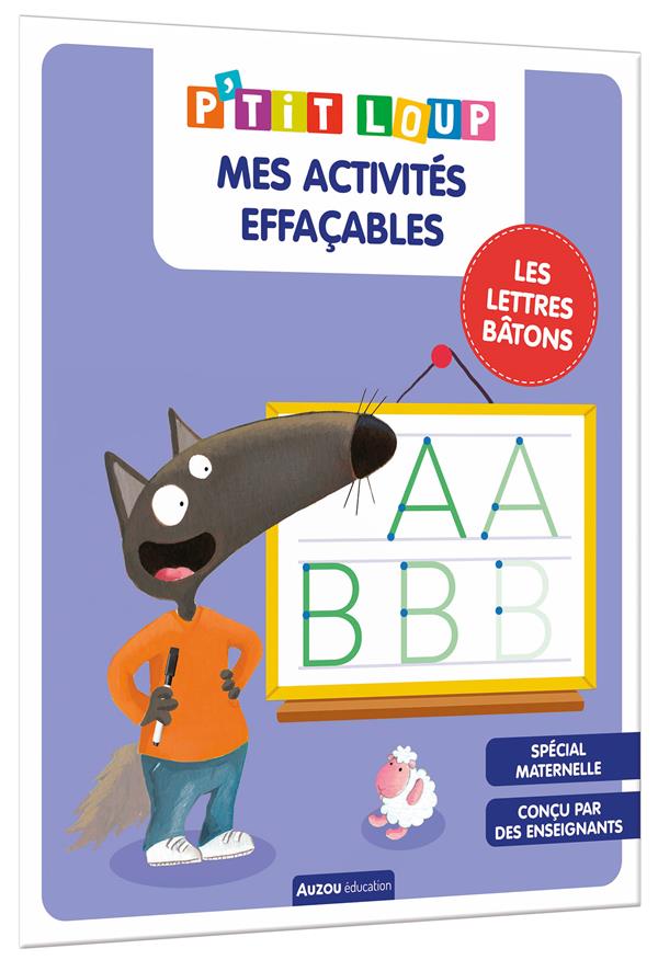 P'tit Loup : mes activités effaçables : lettres bâtons - flash vidéo