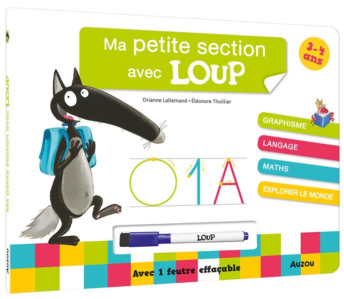 Ma petite section avec Loup : livre-ardoise - flash vidéo