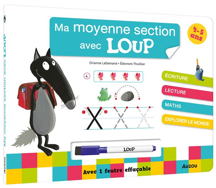 Ma moyenne section avec Loup : livre-ardoise - flash vidéo