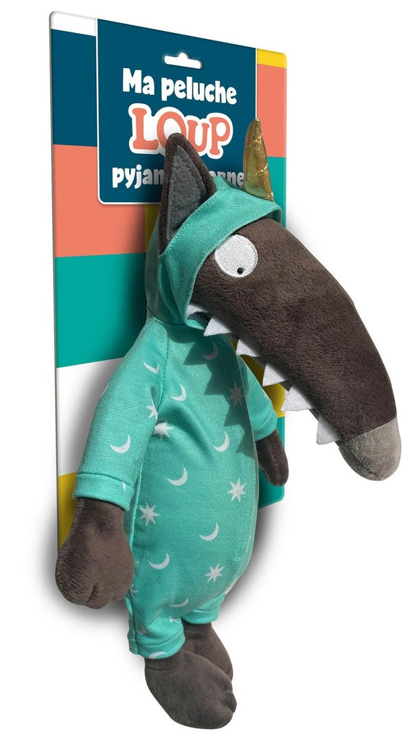 Ma peluche Loup pyjama licorne - flash vidéo