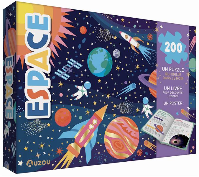 Espace : un puzzle - un livre - un poster - flash vidéo