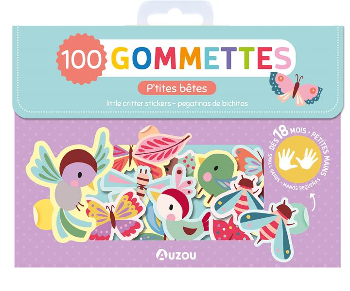 Ma pochette de 100 gommettes : P'tites bêtes - flash vidéo
