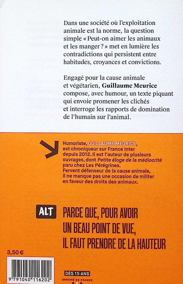 Peut-on aimer les animaux et les manger ?