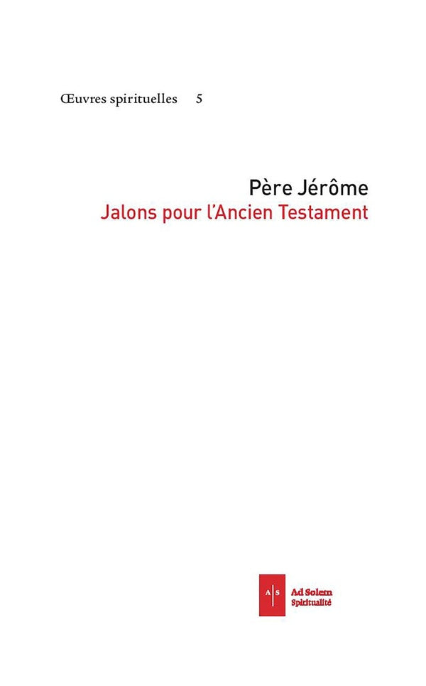 Jalons pour l'ancien testament