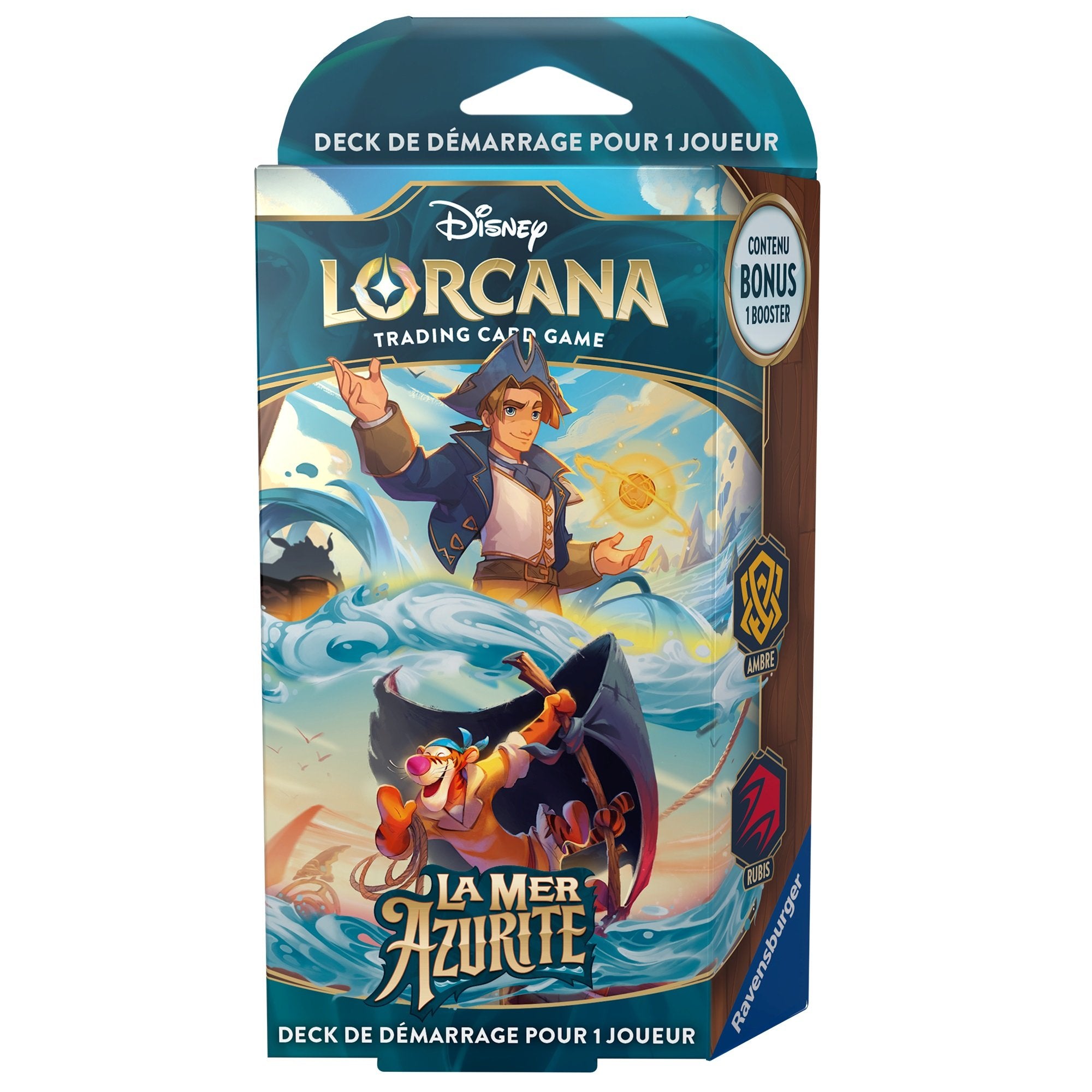 Disney Lorcana JCC : La Mer Azurite - Display de Deck de démarrage (8 Decks) - flash vidéo
