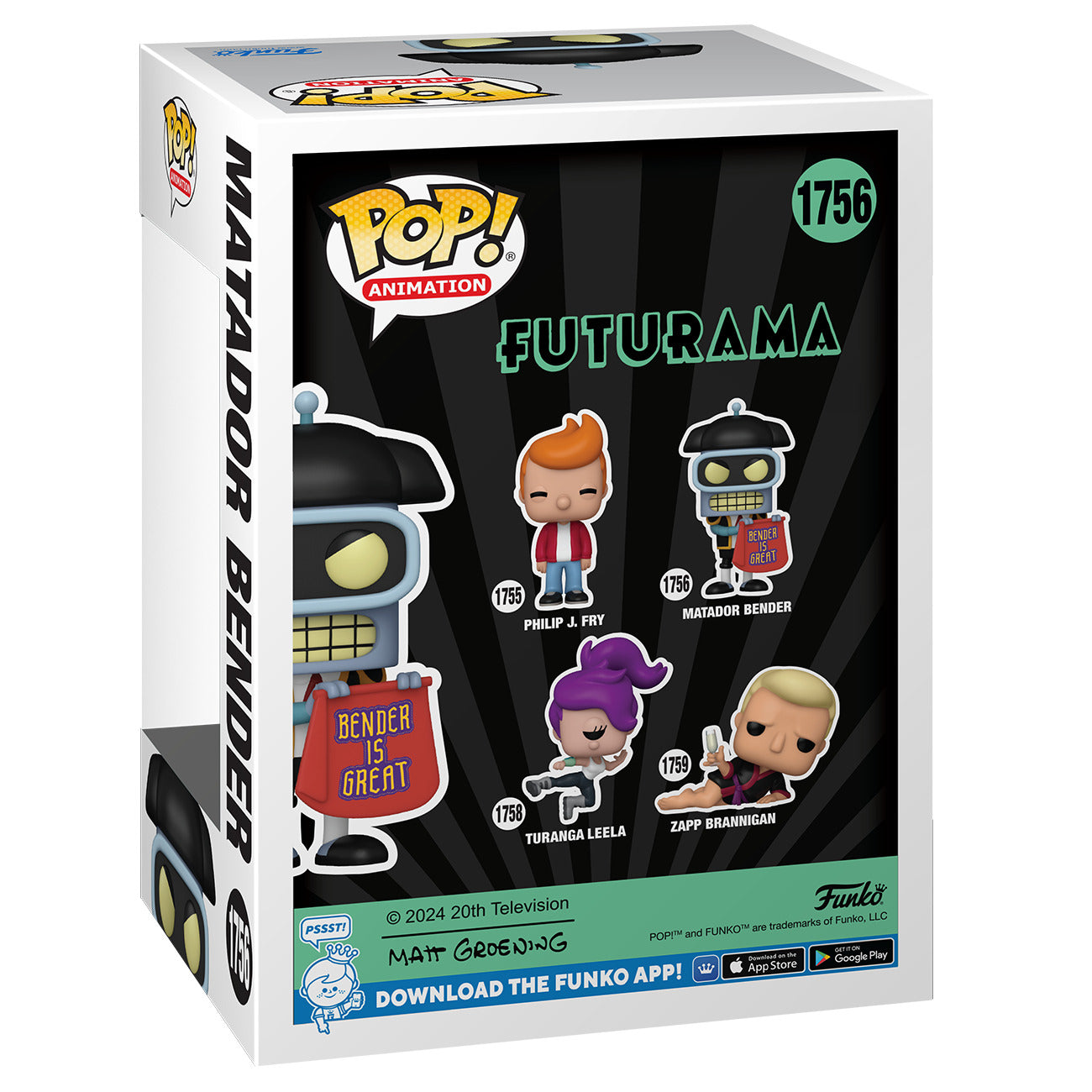Funko Pop! Animation: Futurama - Matador Bender - flash vidéo