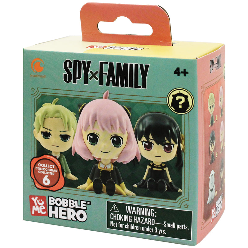 YuMe Bobble Hero Blind Box - Display Figurines Bobblehead Spy x Family (12 unités)