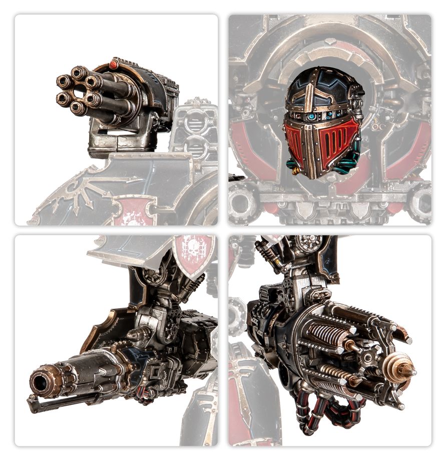 Armes de Titan Warlord: Canon sismique, extirpateur à conversion, paire d'éclateurs gatling et paire de destructeurs turbo-laser