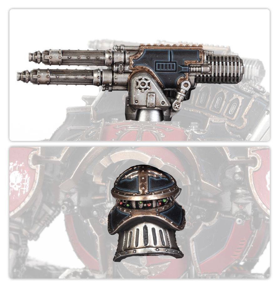 Armes de Titan Warlord: Canon sismique, extirpateur à conversion, paire d'éclateurs gatling et paire de destructeurs turbo-laser