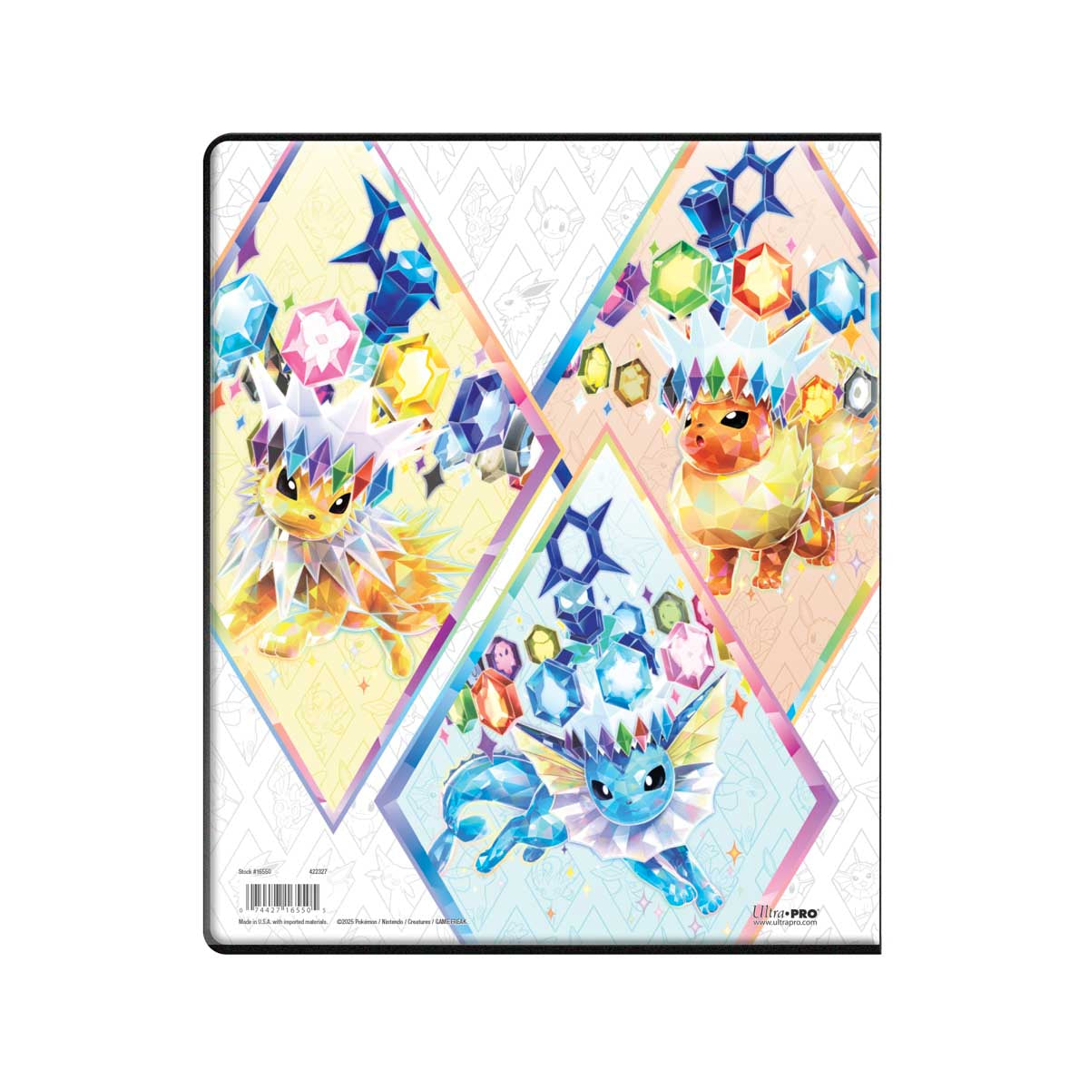 Ultra Pro - Pokémon JCC - Écarlate et Violet - Portfolio 9 Pochettes A4 Évolutions Prismatiques - flash vidéo