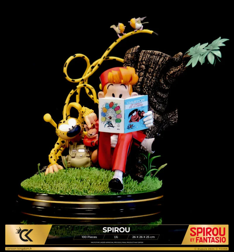 Cartoon Kingdom - 1:6 Statues - Spirou et Fantasio - Spirou "Hommage à Franquin" Statue 26cm - flash vidéo