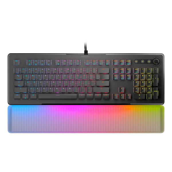 Roccat - Clavier de jeu RGB optique Vulcan II Max Noir - Disposition Qwerty US - flash vidéo