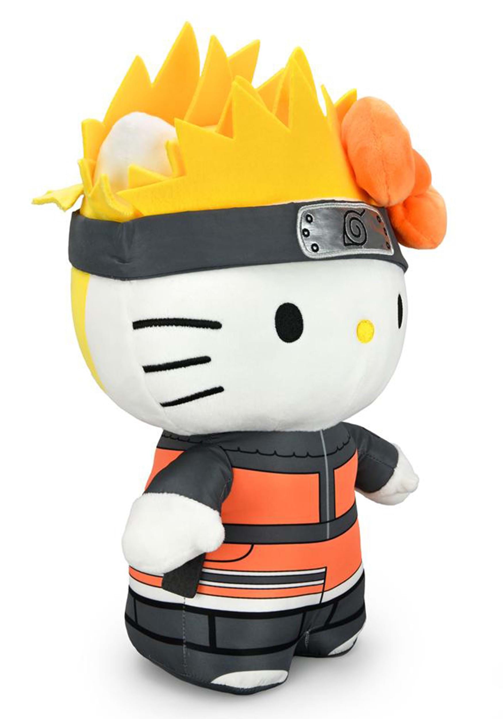 Naruto Shippuden - Naruto Uzumaki X Hello Kitty Peluche 20cm