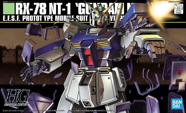 Gunpla - Mobile Suit Gundam - HGUC 1/144 - RX-78 NT-1 Gundam Model Kit - flash vidéo