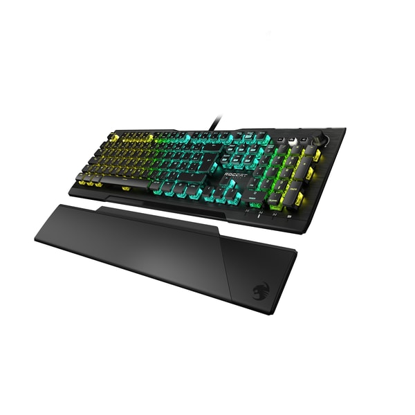 Roccat - Clavier de jeu mécanique optique Vulcan Pro AIMO avec éclairage RGB - Disposition AZERTY française - flash vidéo