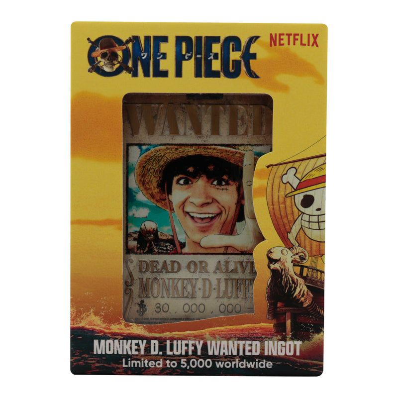 One Piece (Live Netflix) - Lingot Wanted Poster "Monkey D. Luffy" en Édition Limitée