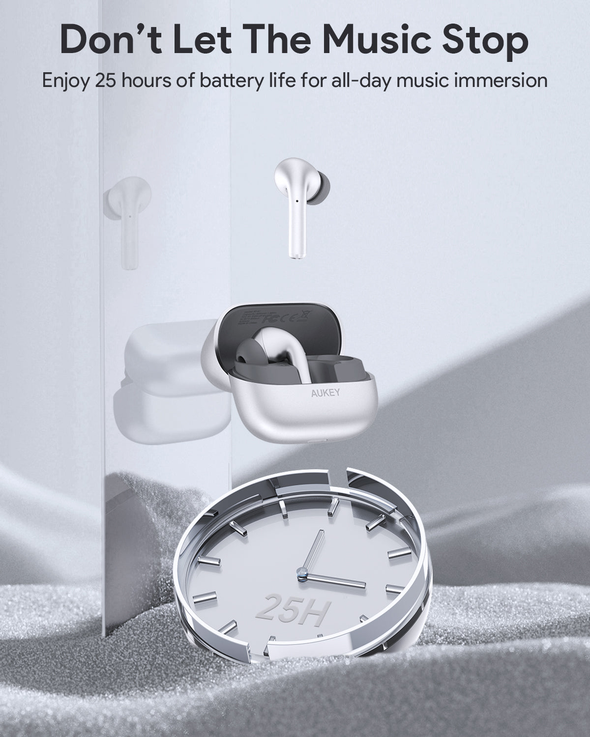 Aukey - Écouteurs sans fil connectés Beyond ANC Pro Blanc - flash vidéo
