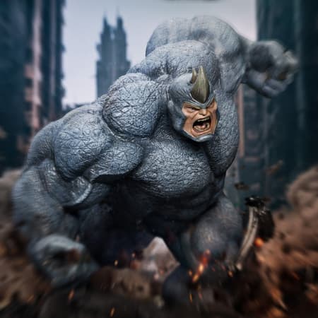 Iron Studios - BDS Art Scale 1/10 - Spider-Man Vs Villains - Rhino Statue 26cm - flash vidéo