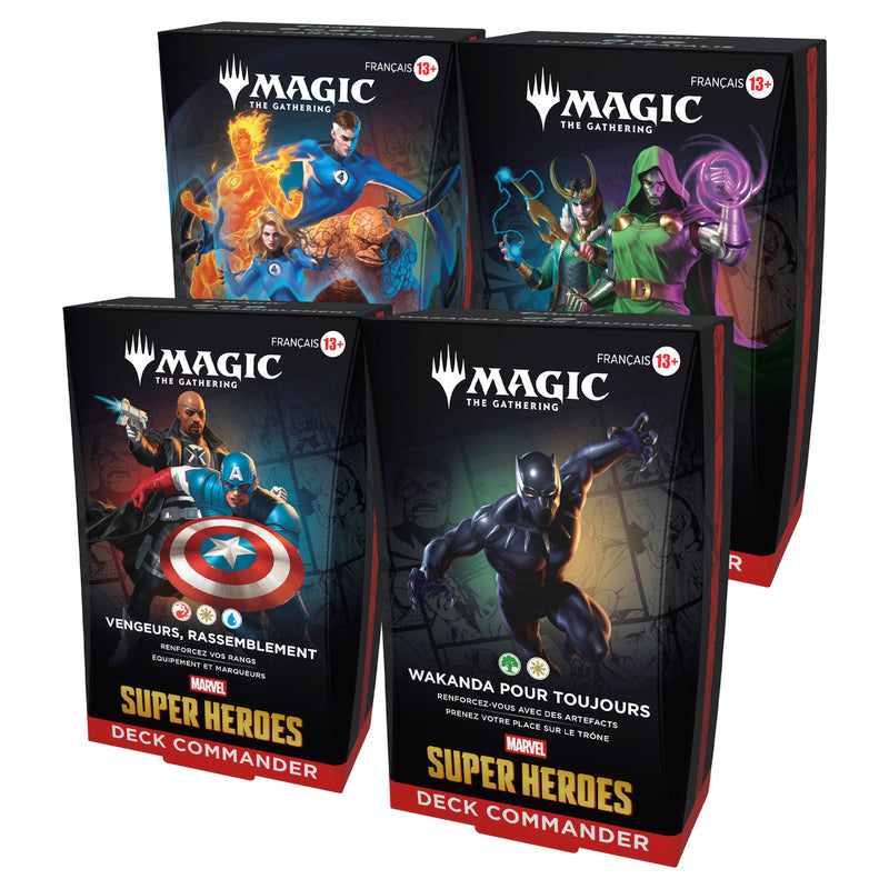 Magic: The Gathering - Assortiment de Decks Commander Marvel Super Heroes (4 Decks Commander)
