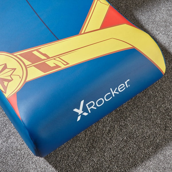 X Rocker - Siège de jeu Video Rocker Icon Marvel officiel Captain Marvel - flash vidéo