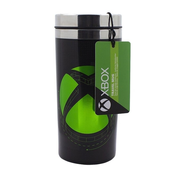 Microsoft - Mug de voyage Xbox en métal 450ml - flash vidéo