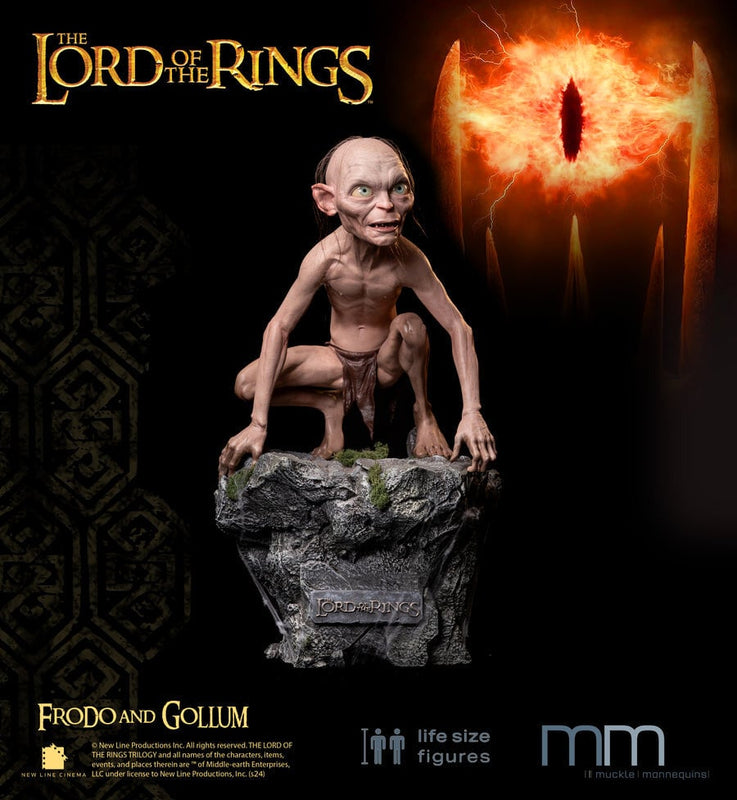 Le Seigneur des anneaux - Statue taille réelle Gollum (Petite base incluse)